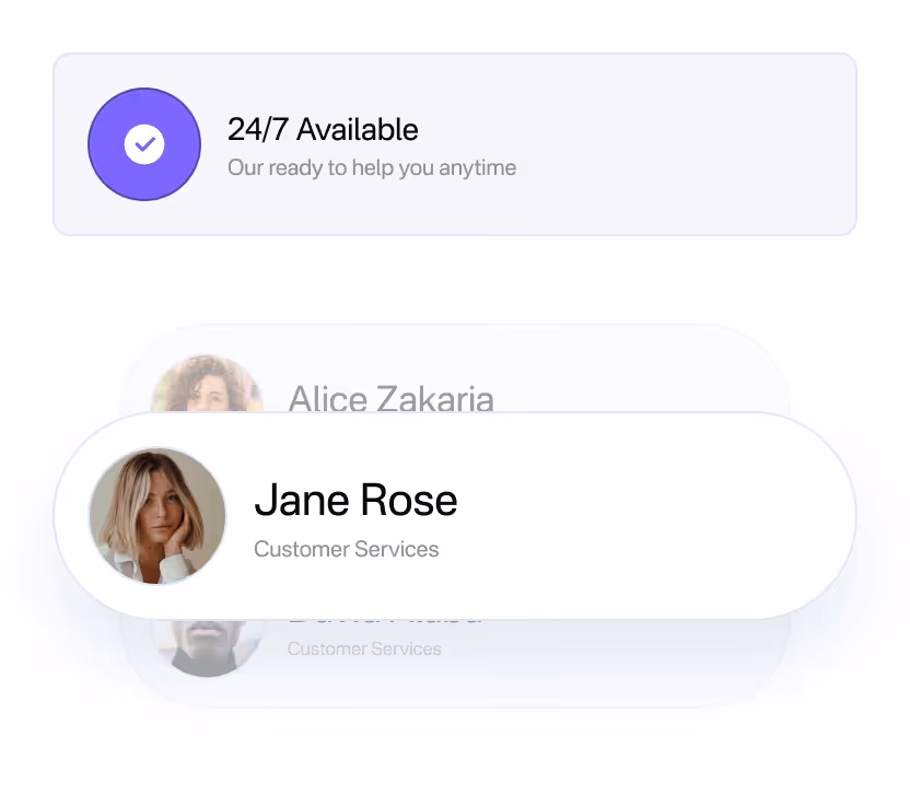 A support conversation inside the Tillio app